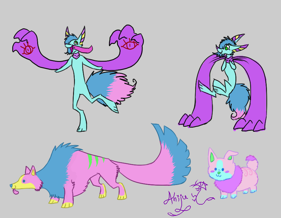 Undertale OCs by Aniju-Aura
