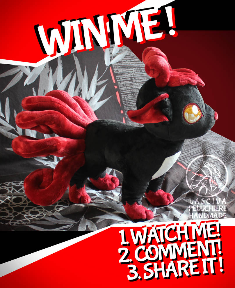 CLOSED GIVE-AWAY Nightmare Vulpix by Peluchiere CLOSED GIVE-AWAY Nightmare Vulpix by Peluchiere