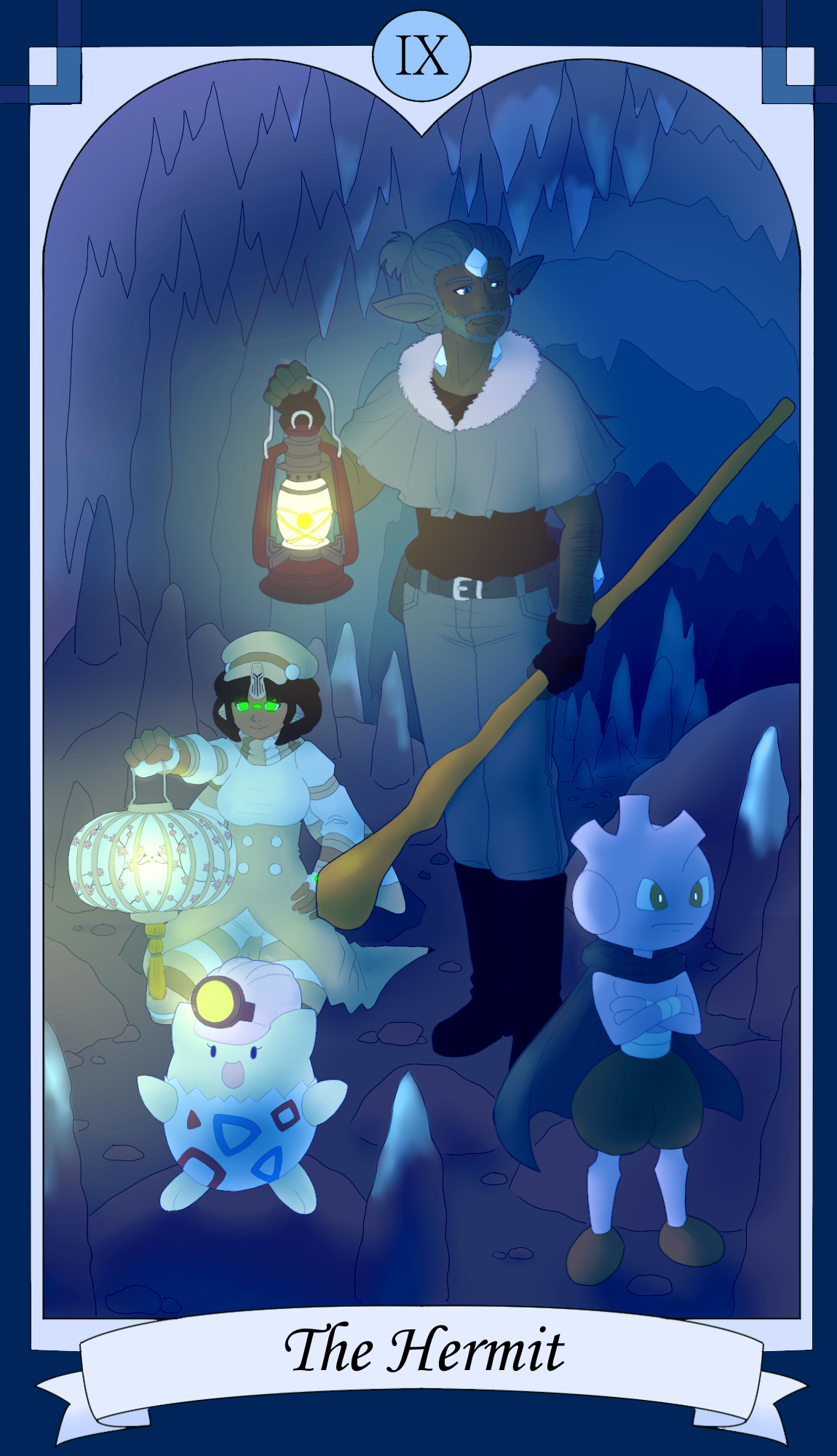 HL :: Tarot - The Hermit (Collab) by Pyracanthii