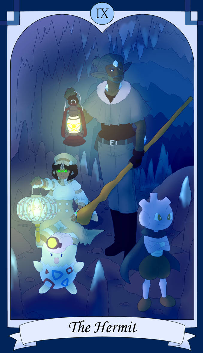 HL :: Tarot - The Hermit (Collab) by Pyracanthii