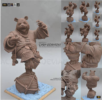 Chen Stormstout figure WIP by AlbertoCarrera