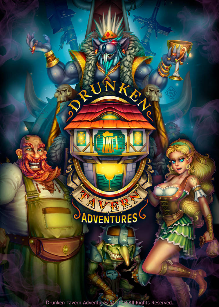 Poster - Drunken Tavern Adventures by Lord-Dragon-Phoenix