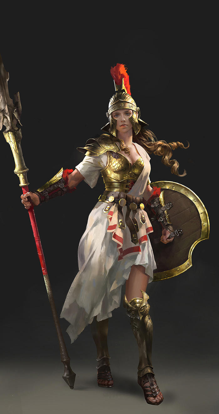 Character Design Athena by luulala