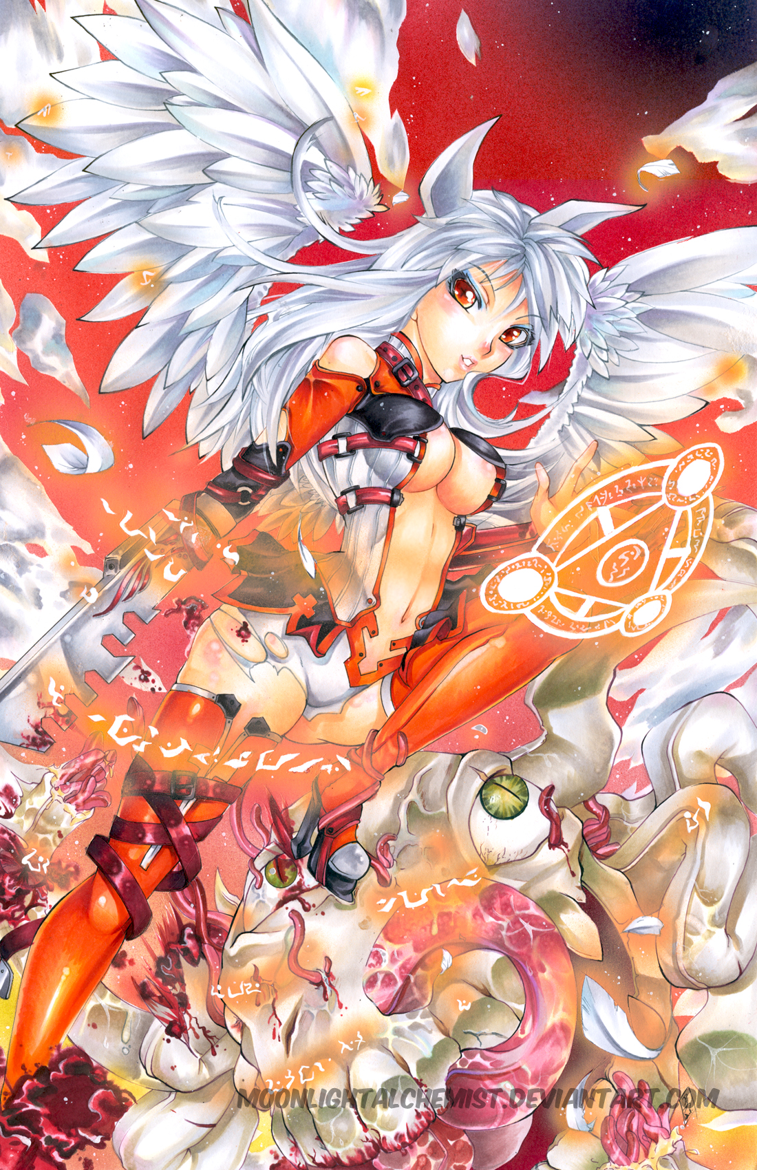 Alchemic Cyber Angel by MoonlightAlchemist