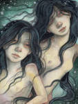 Two Mermaids by WhimsicalMoon