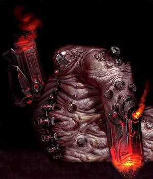 Grondo, Cyborg Hutt by RavingDork