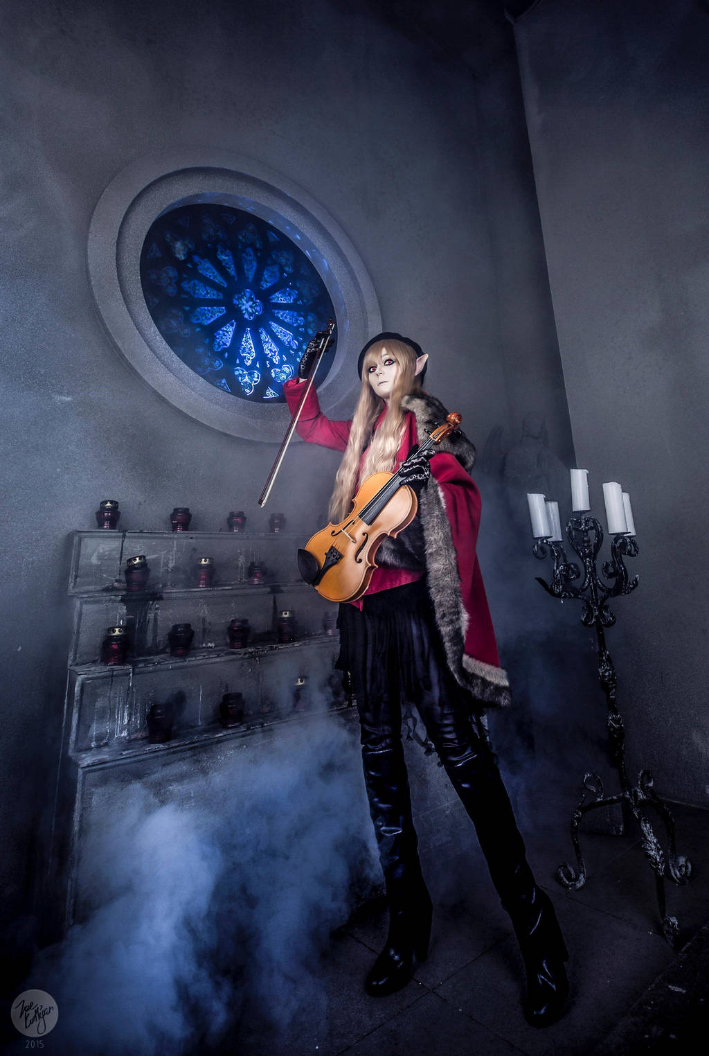 Elven bard Cardinal by palecardinal