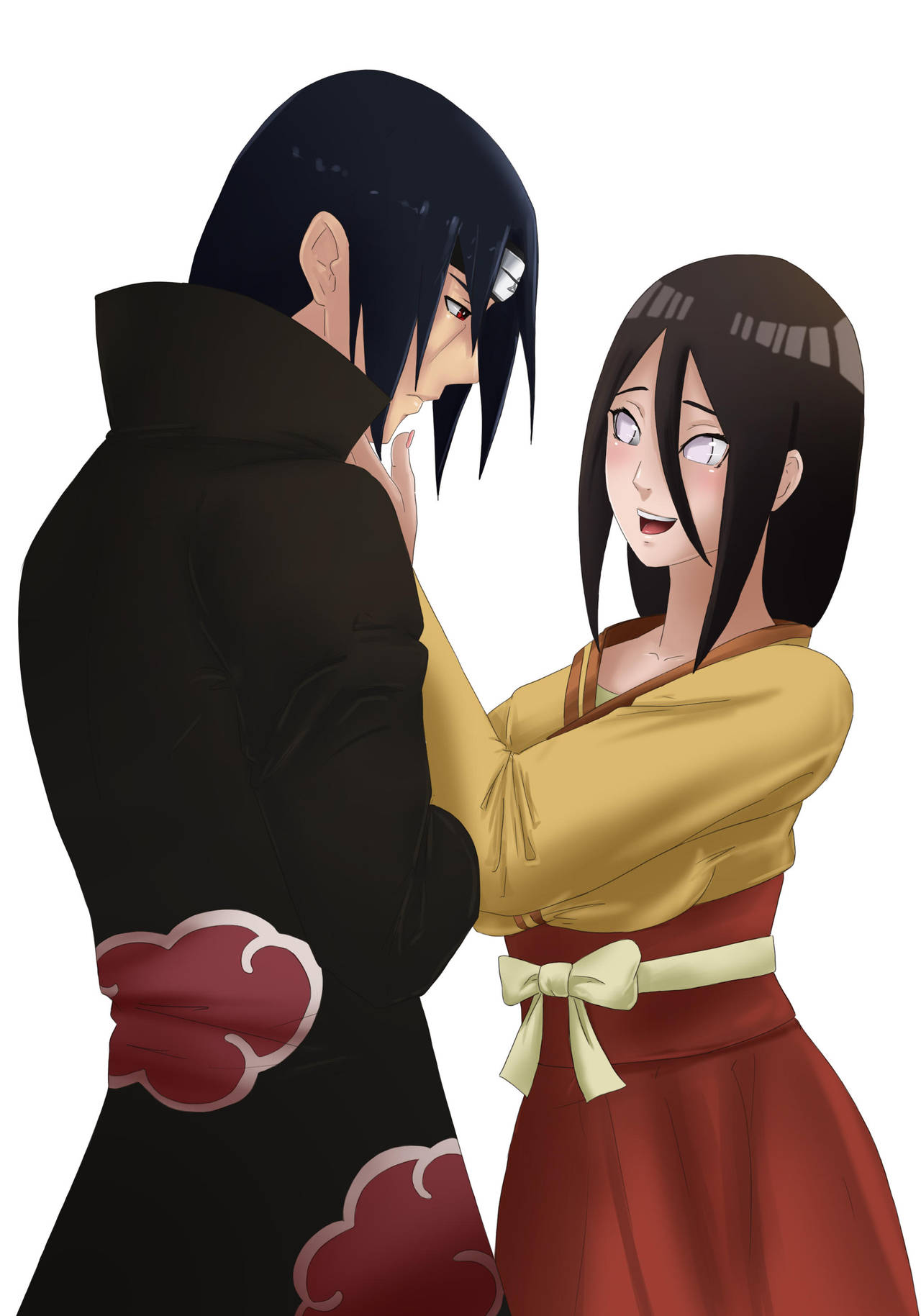 Commission: Itachi x Hanabi - Auntie for sarada by Amenoosa