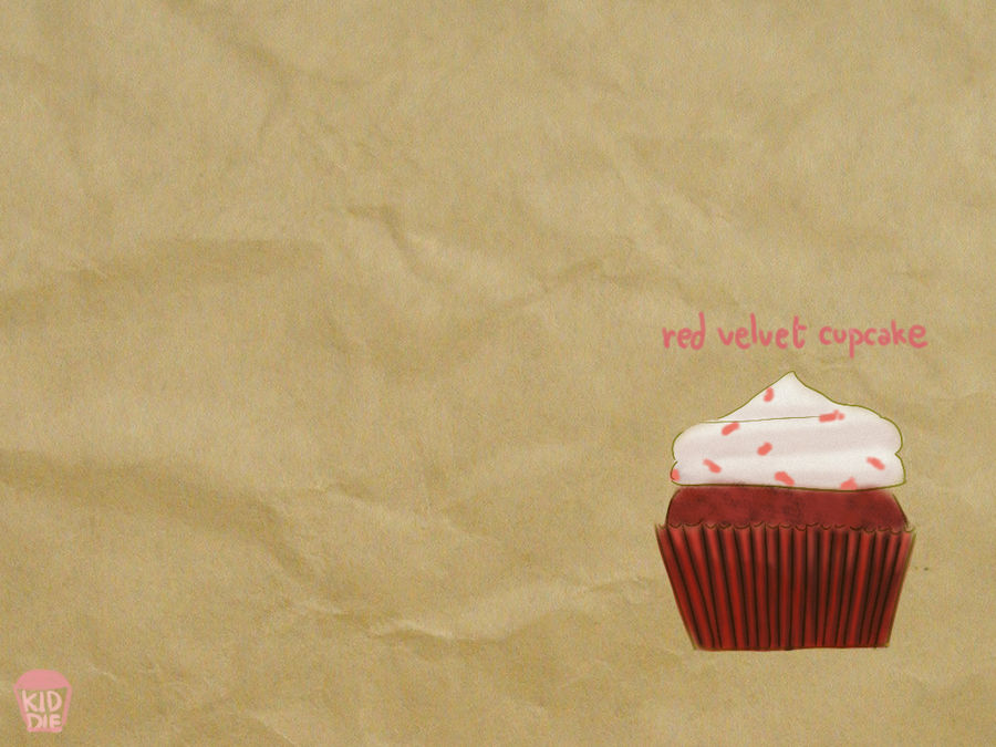 Wallpaper Red Velvet Cupcake By Kiddieerror On Deviantart
