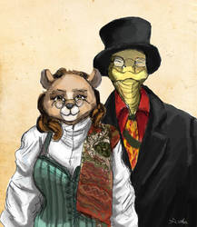 Commission - Mr and Mrs Cabaniss by TheLivingShadow