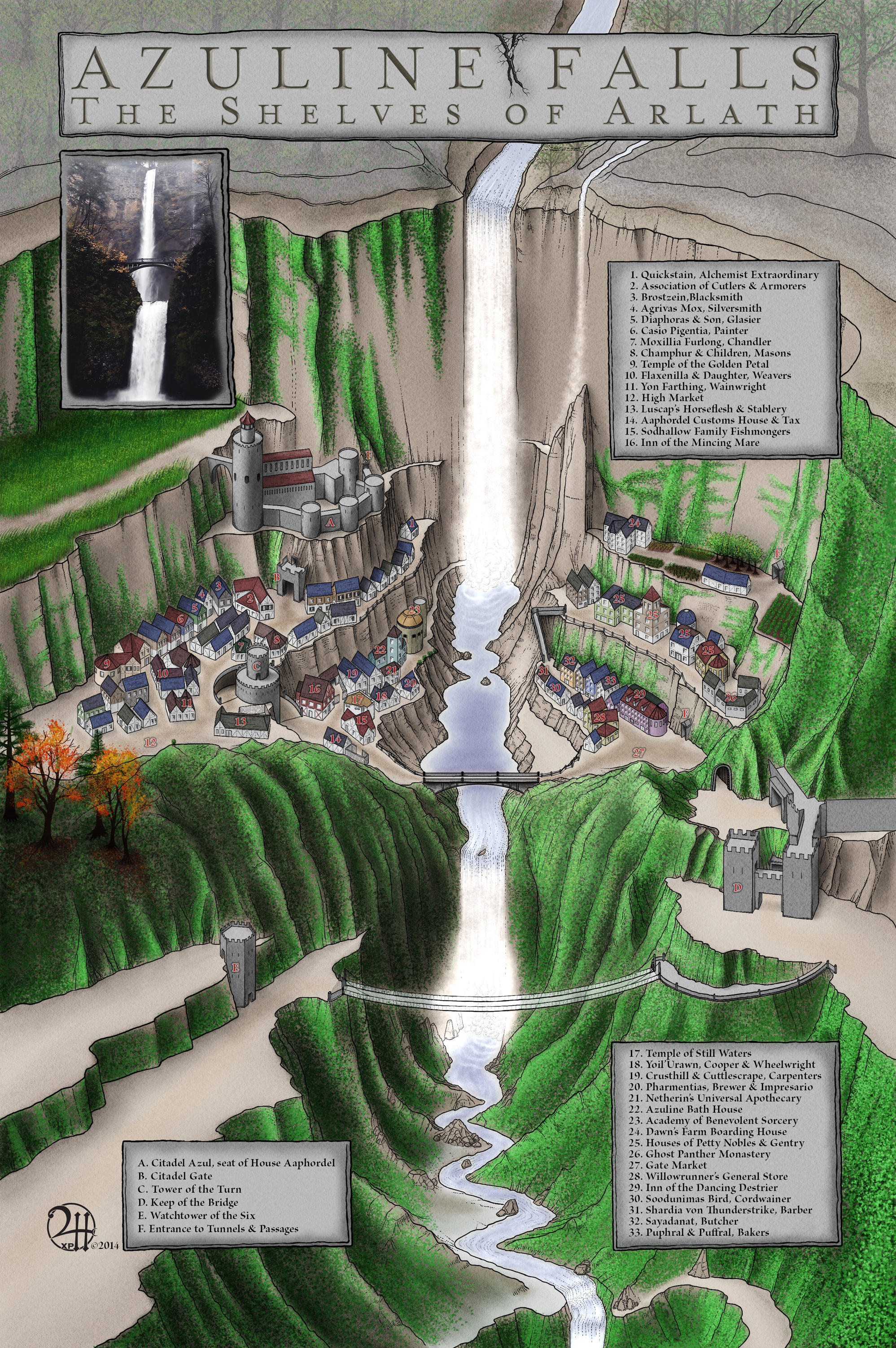 Azuline Falls: The Shelves of Arlath by XianPryde