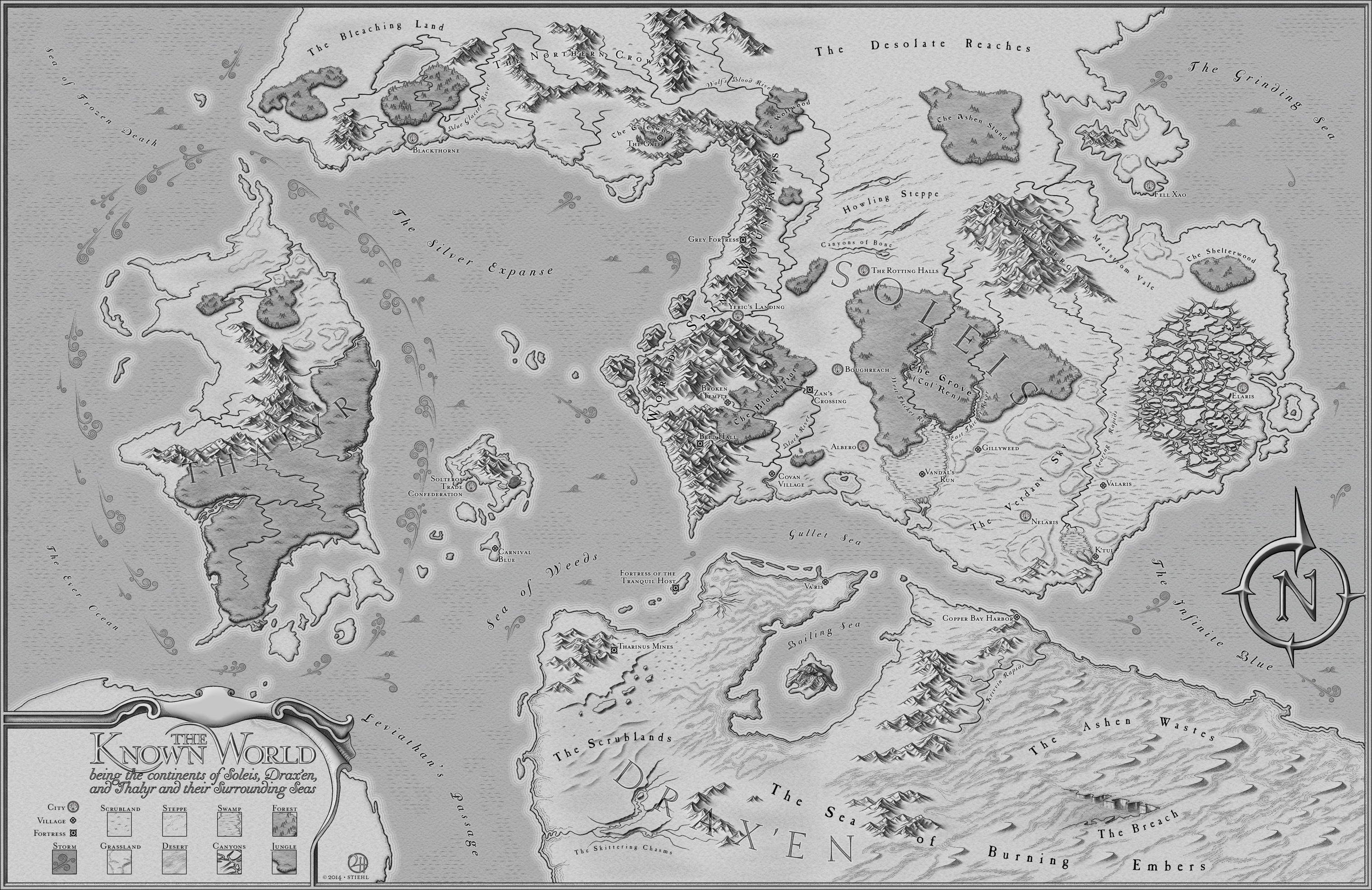 The Known World - RPG Commission Map by XianPryde
