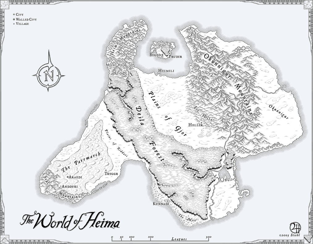Heima: Commissioned Map for Novel by XianPryde