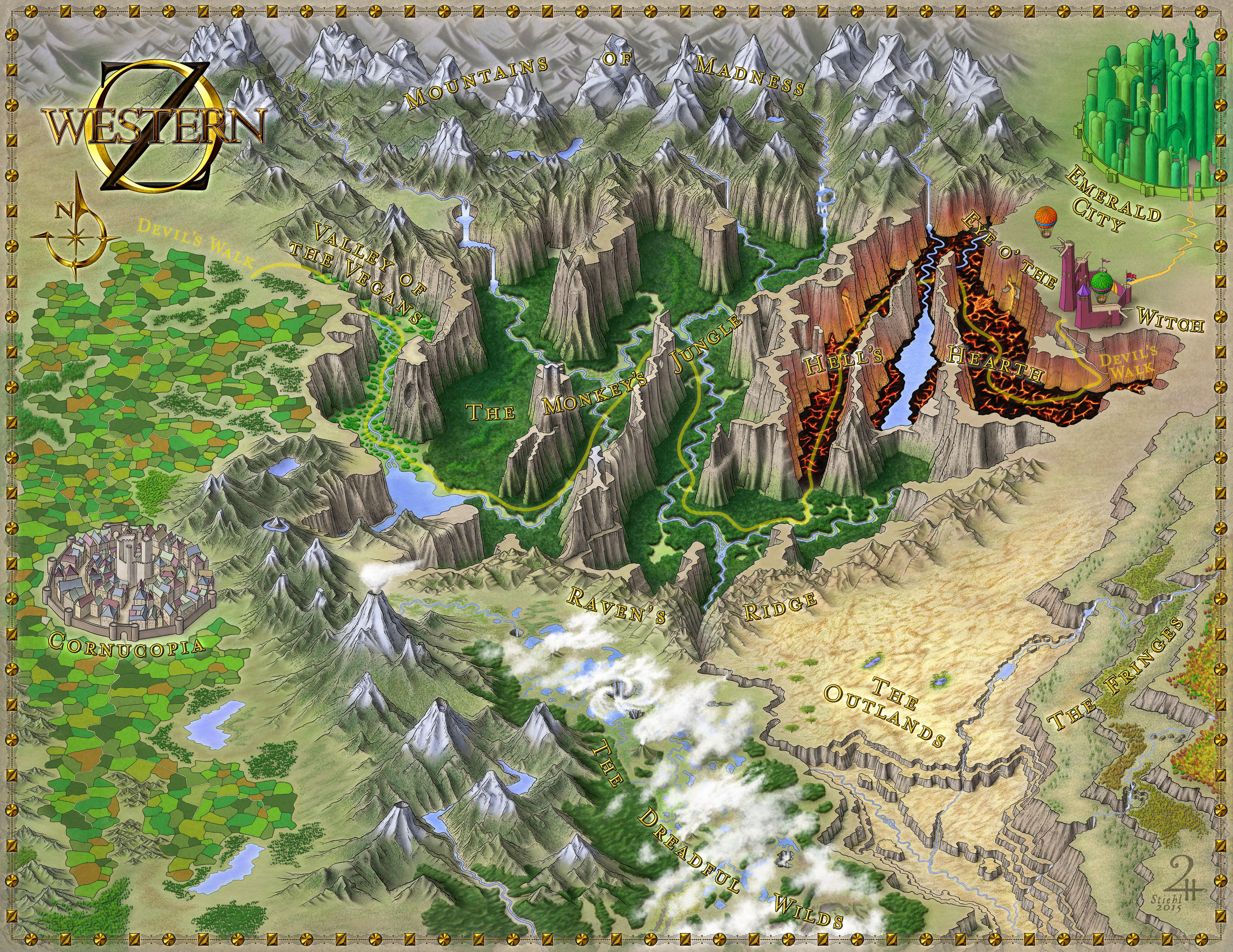 Western OZ - Commissioned Map by XianPryde