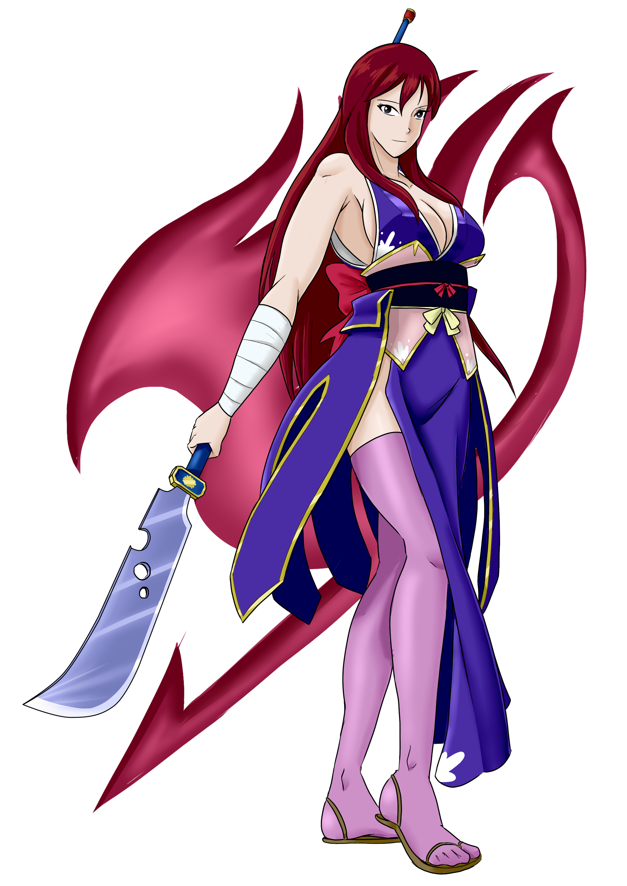 Speed Paint Erza Scarlet Robe of yuen Fairy Tail by mattwilson83