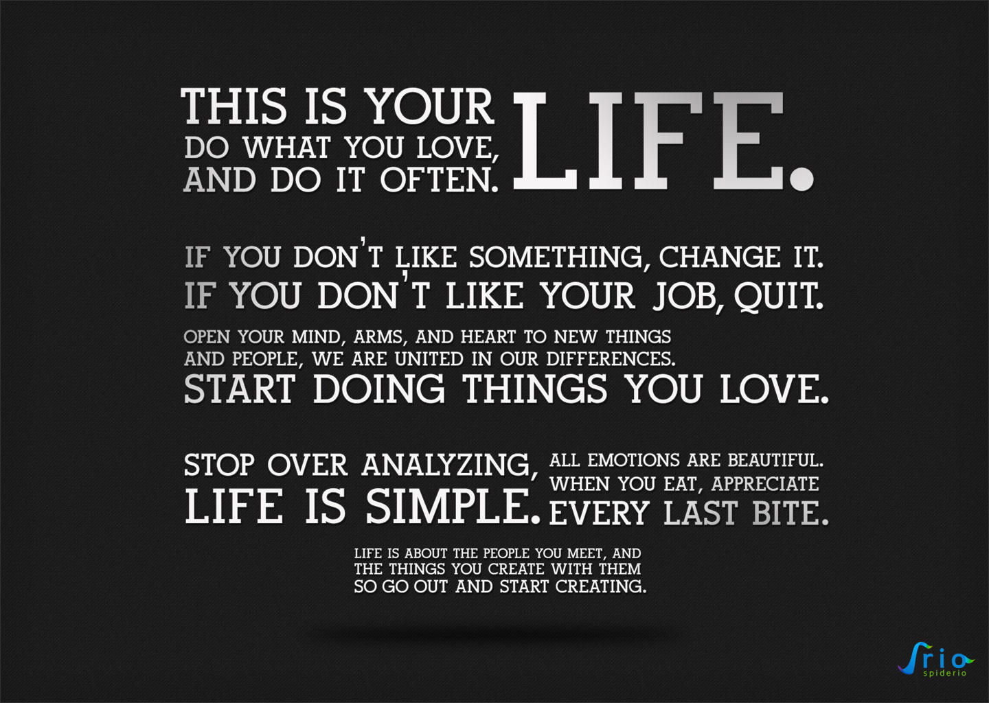 The Holstee Manifesto Wallpaper by spiderio