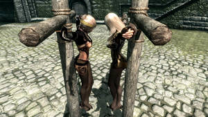 6/6 - Pantyhose Princess and Jordis Crucified by ThePHantom52