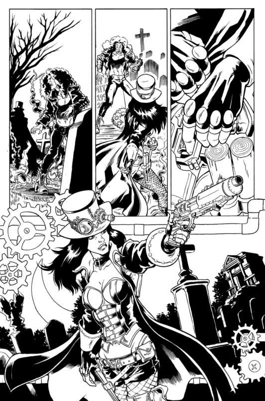 Helsing #1 Zenescope tryout page by davidjcutler