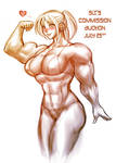 Muscle Girl Auction! by SnowLeopardtaur