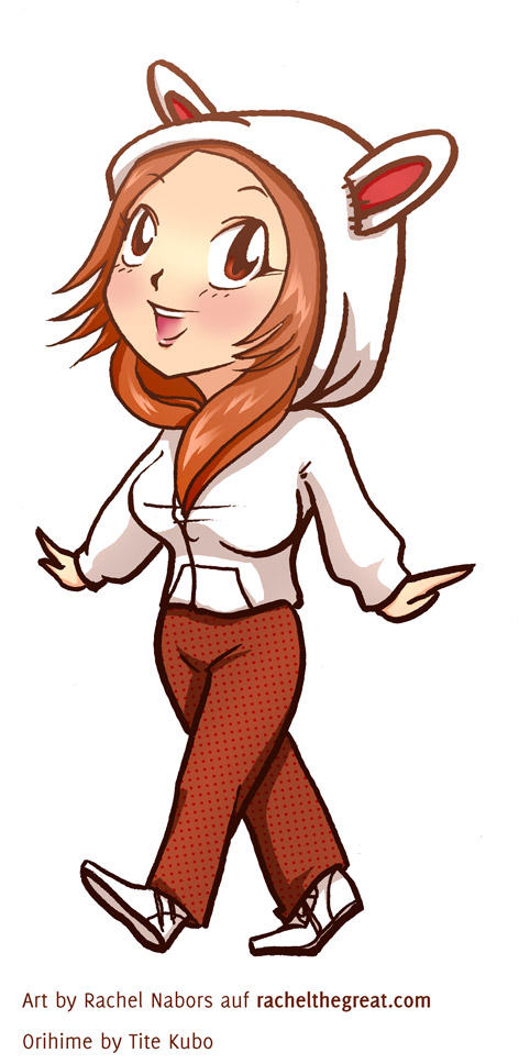Orihime Bunny Hoodie by rachelthegreat