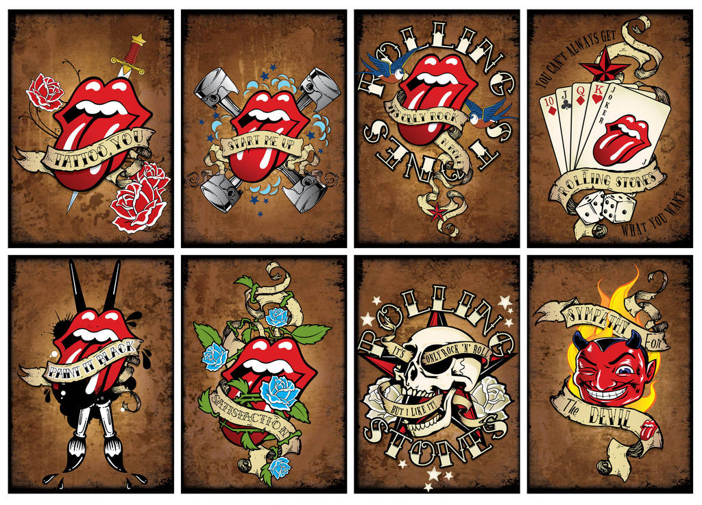 Rolling Stones Tattoo: 10 Classic Designs for Rock 'n' Roll Lovers - wide 9