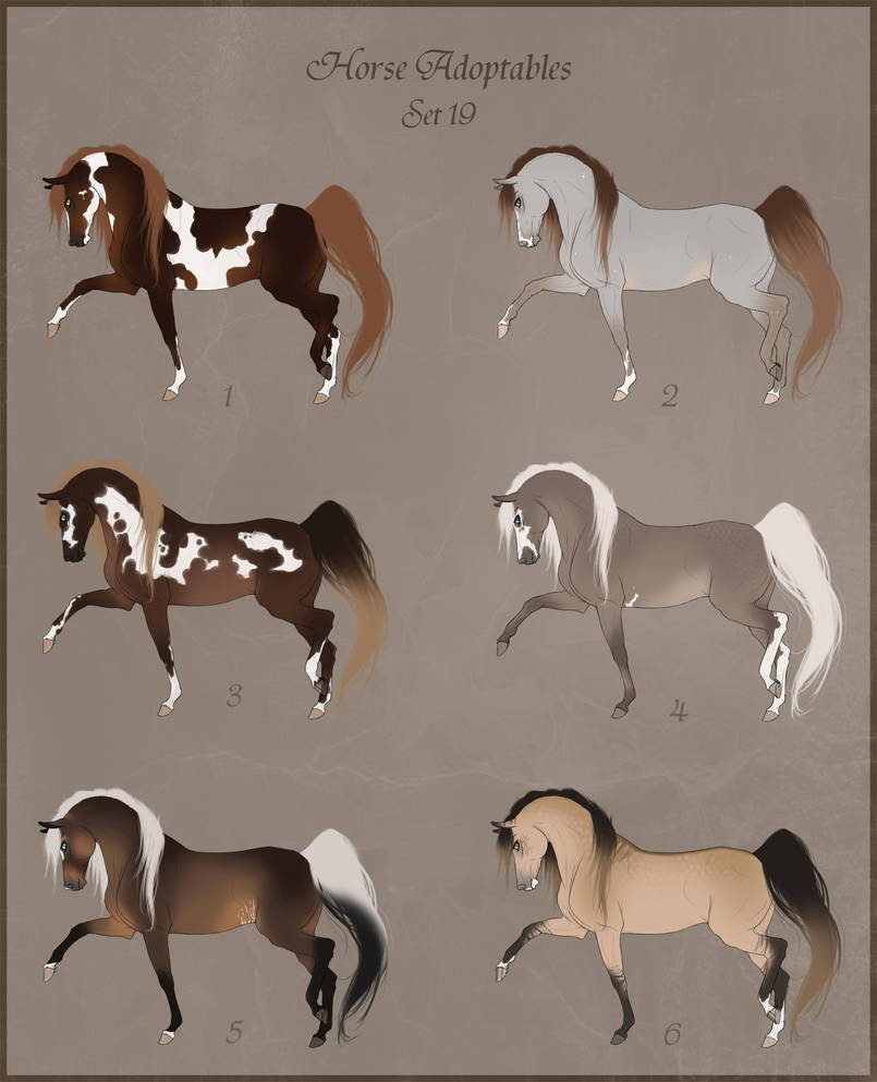 Adoptables Set 20 - OPEN - 2 LEFT - PRICES LOWERED by Paardjee