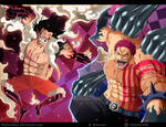 Monkey D. Luffy vs Charlotte Katakuri by Melonciutus