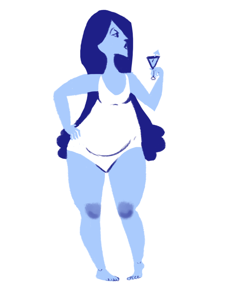 Blue Lady by Lunaoverthecow