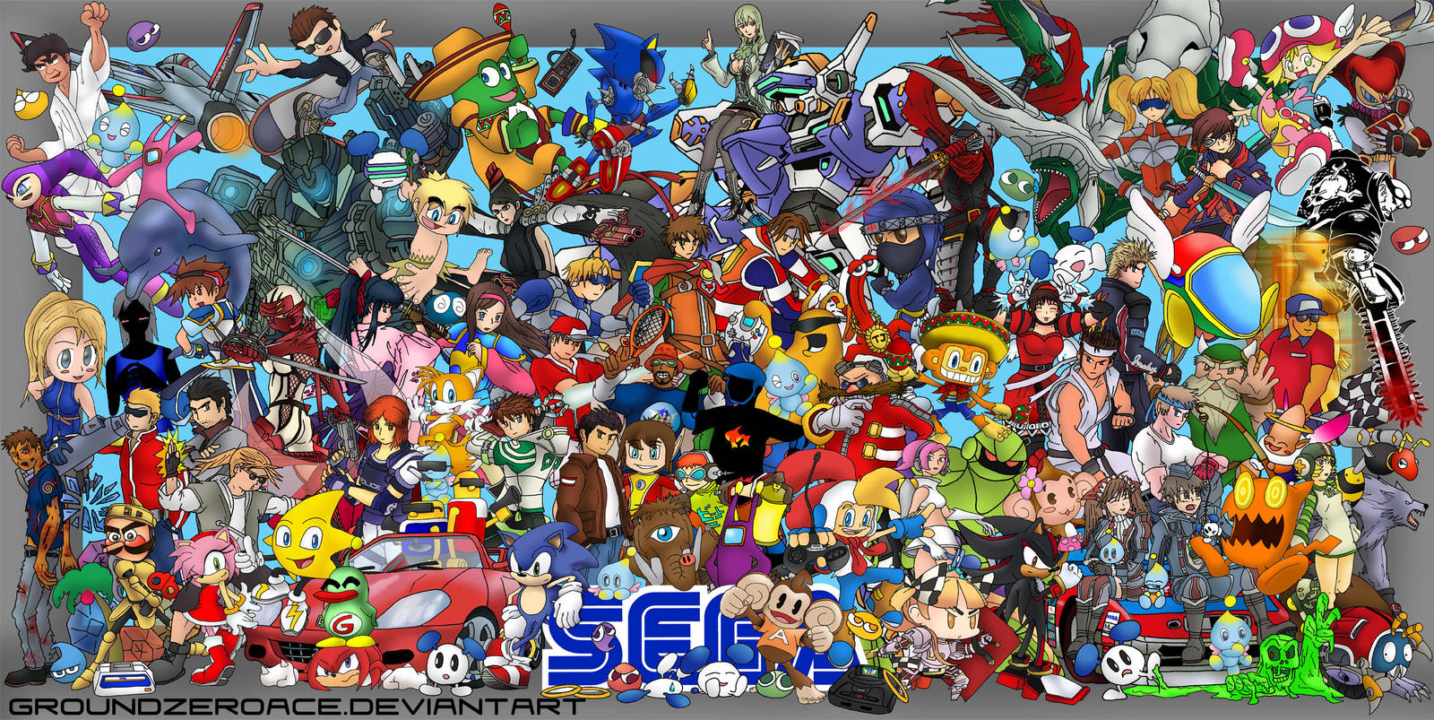 SEGA ALL STARS REUNION by groundzeroace