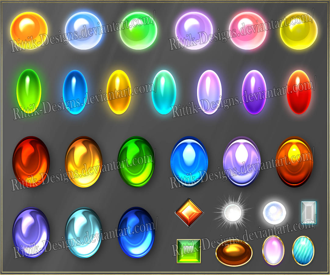 Gems 1 (downloadable stock) by RittikDesigns on DeviantArt