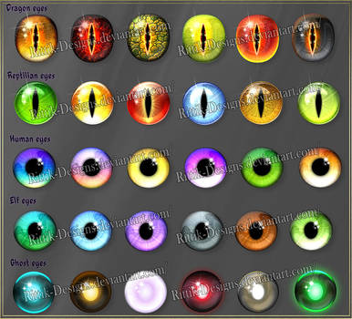 Fantasy eyes 1 (downloadable stock) by Rittik-Designs