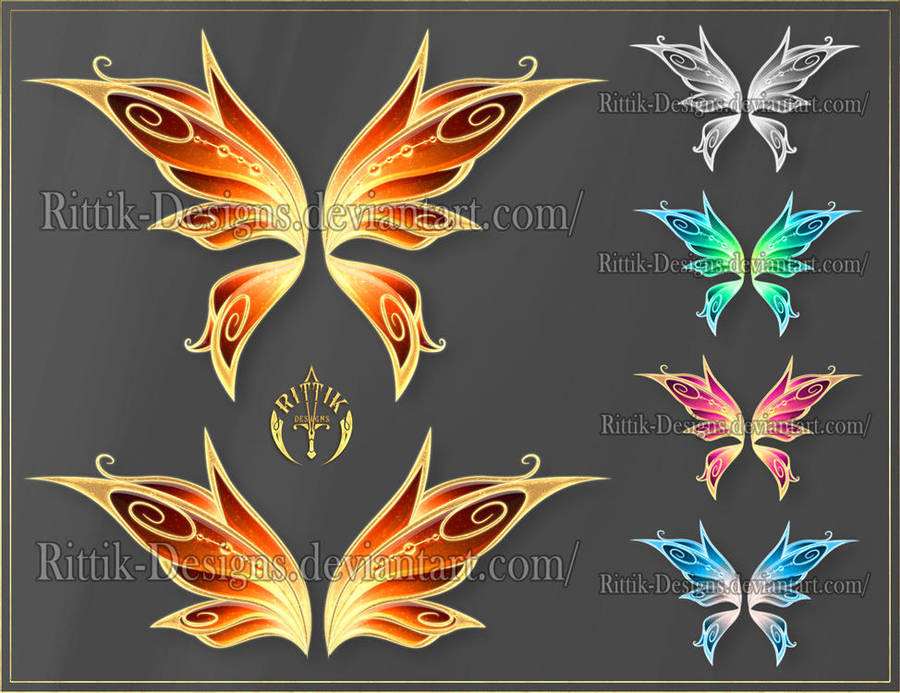 Wings 6 (downloadable stock) by Rittik-Designs