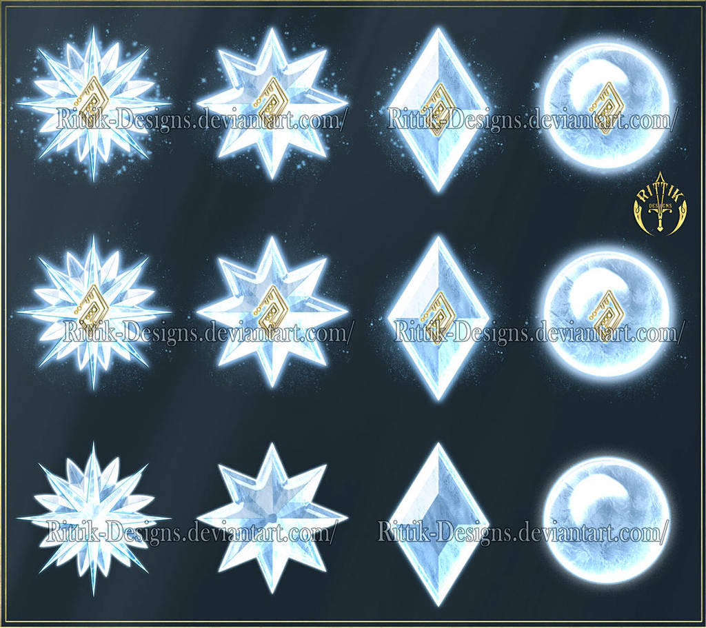 Elements 2 - Ice (downloadable stock) by Rittik-Designs