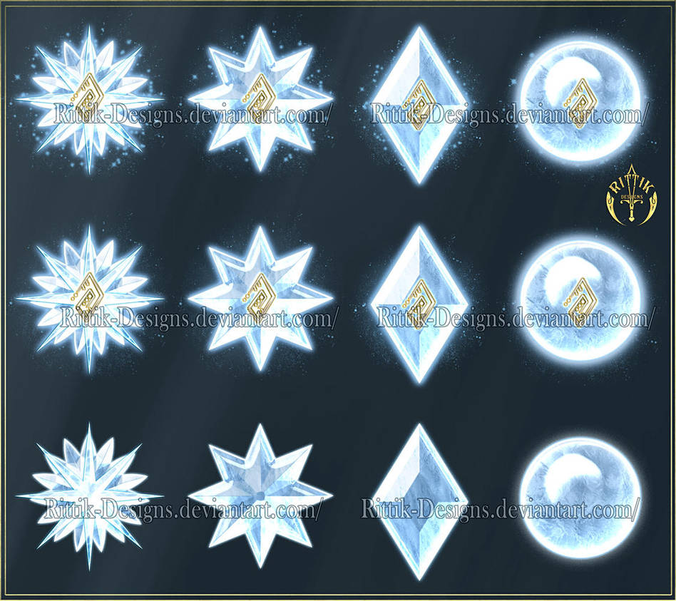 Elements 2 - Ice (downloadable stock) by Rittik-Designs