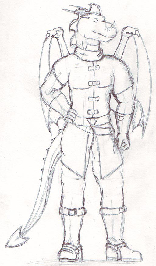 Medieval James sketch by RazenHashikado