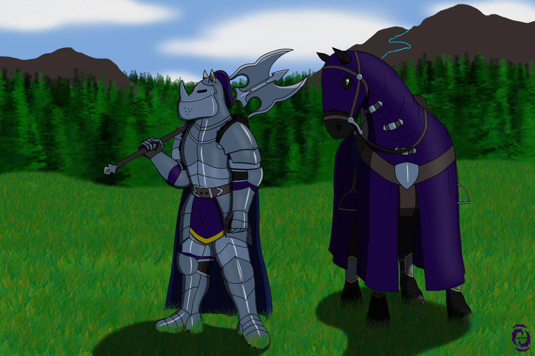 Laurentius and his horse by RazenHashikado