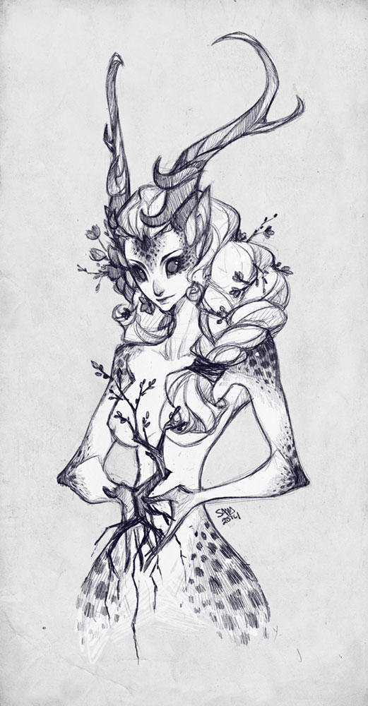 Sketch Commission: ooneithoo by sambees