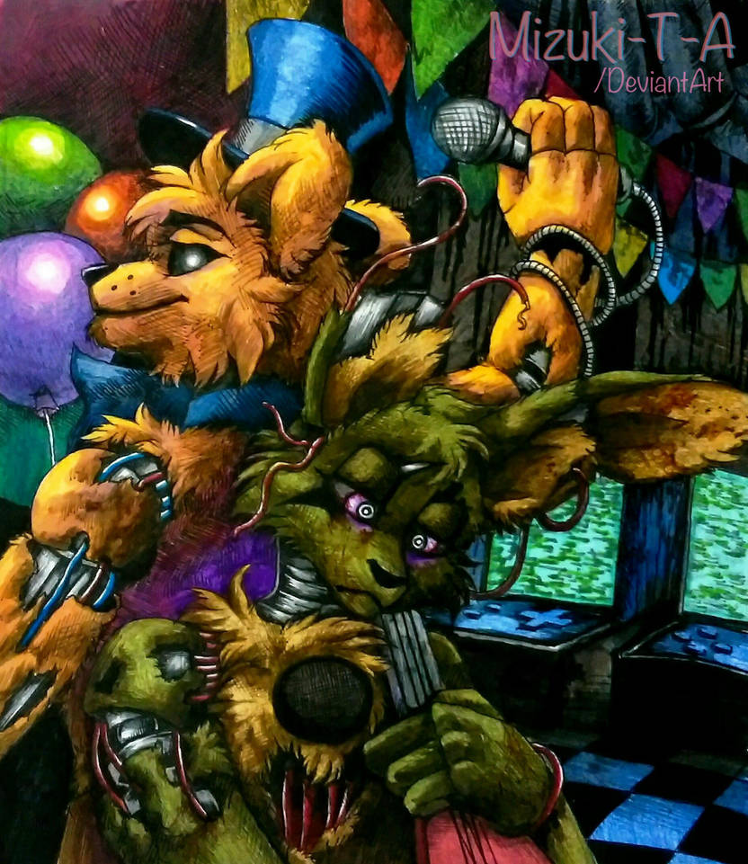Return to the dinner / Golden Springtrap FNaF by Mizuki-T-A on DeviantArt