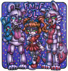 Figures of friendly machines / FNaF SL by Mizuki-T-A
