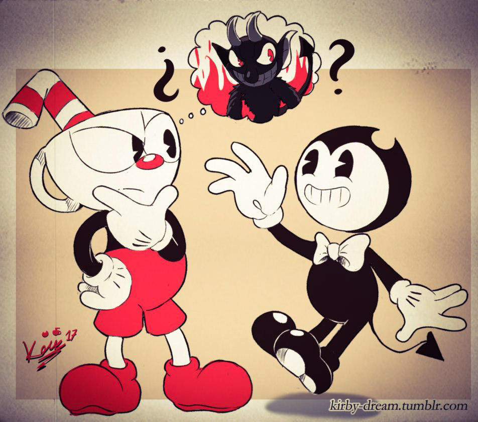 bendy and the ink machine x cuphead bendy and the ink machine x cuphead