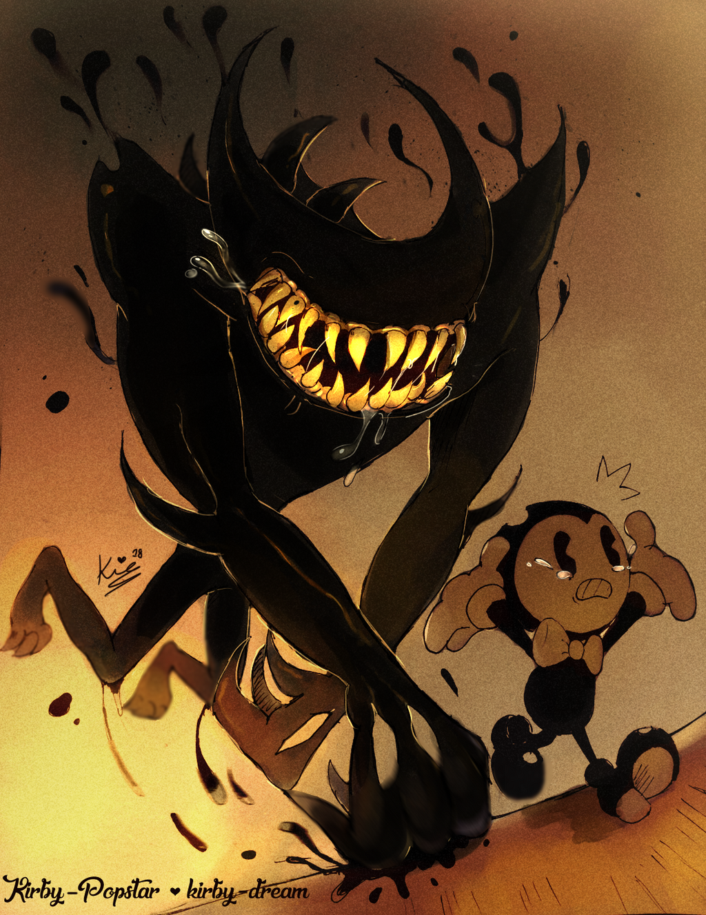 vs. Beast bendy! by Kirby-Popstar on DeviantArt