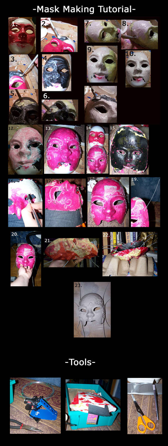 Paper Mask Making Tutorial by EMasqueradeGallery