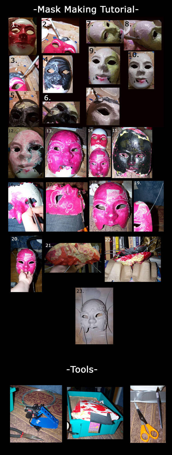 Paper Mask Making Tutorial by EMasqueradeGallery
