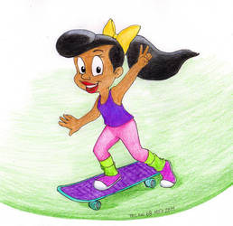 Melody skateboarding day by tolan68