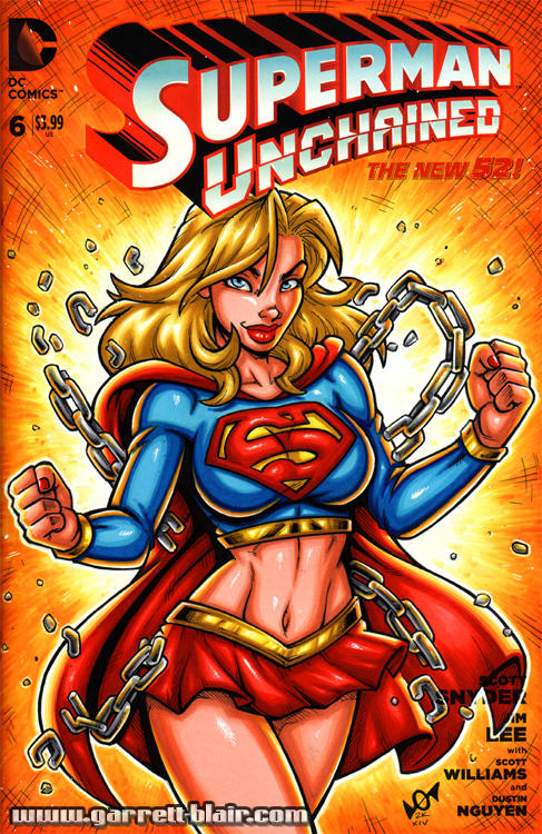 Supergirl Unchained sketch cover by gb2k