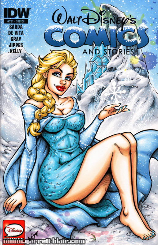 Elsa / Frozen sketch cover by gb2k