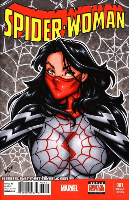 Silk bust sketch cover by gb2k