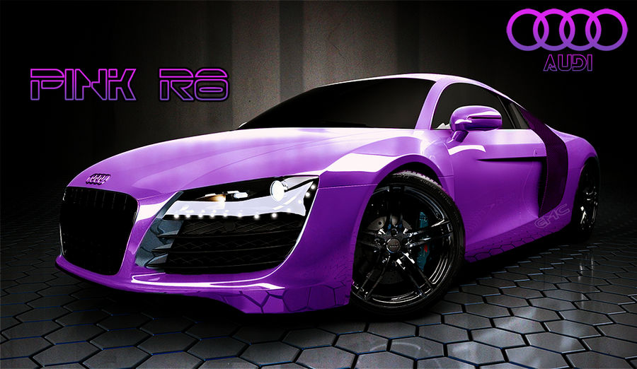 audi a8 pink by