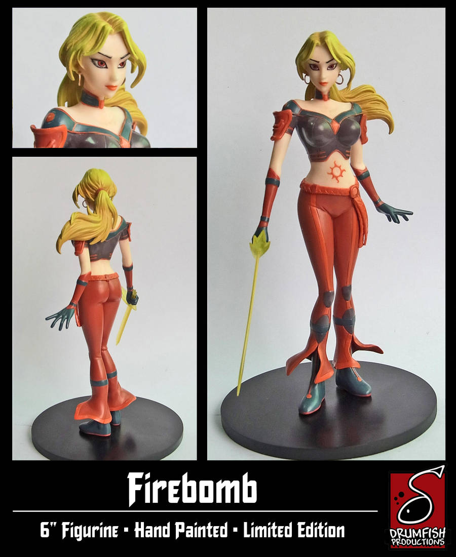 Firebomb Statue Final Version by RichBernatovech