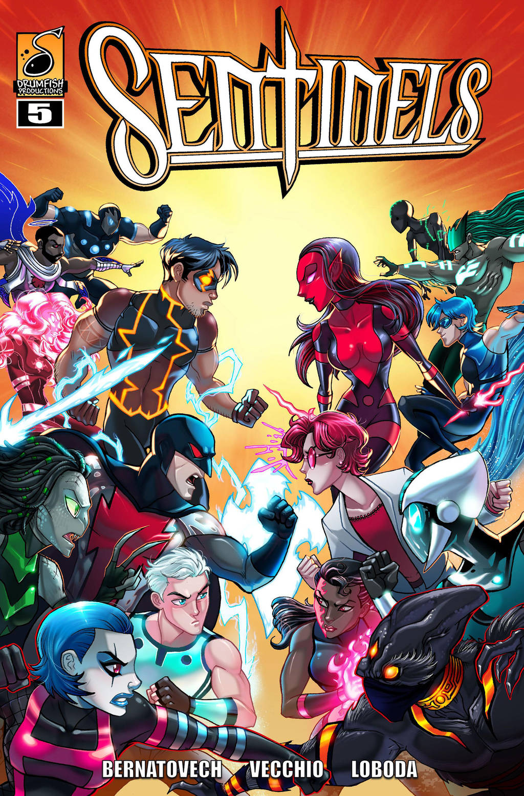 SENTINELS: RE-VISIONED COVER #5 by RichBernatovech